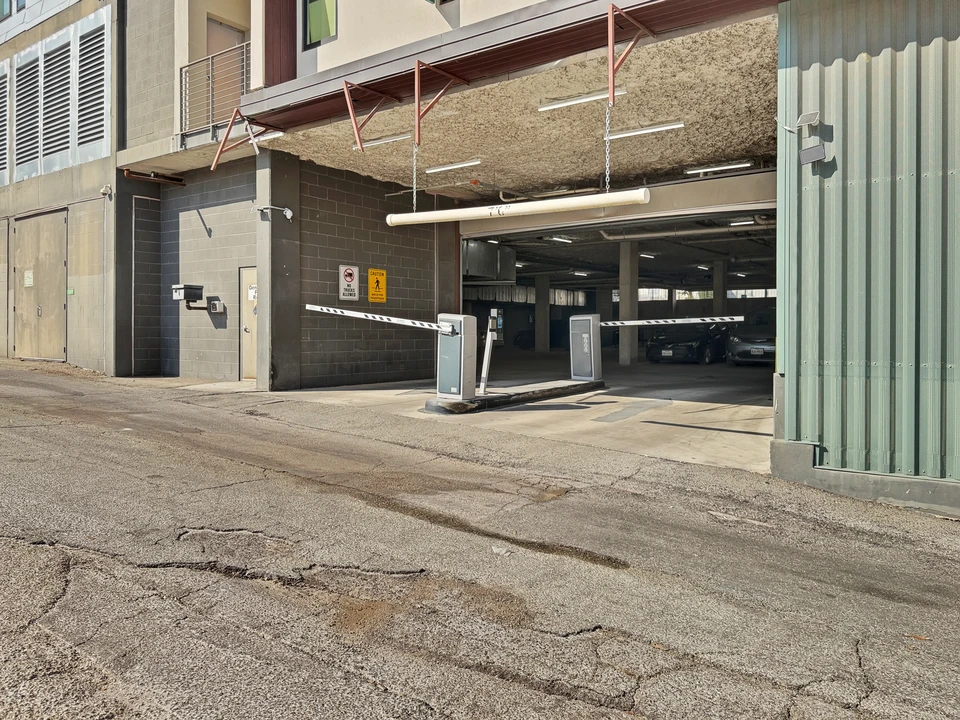 Alley garage entry