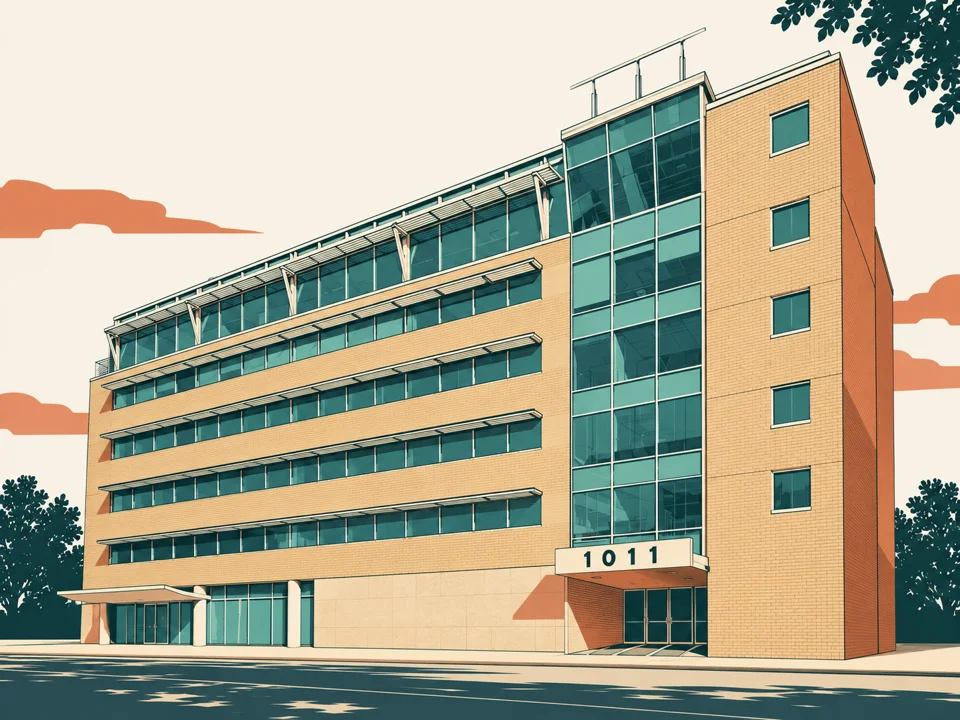 Editorial illustration of Workplace At 1011
